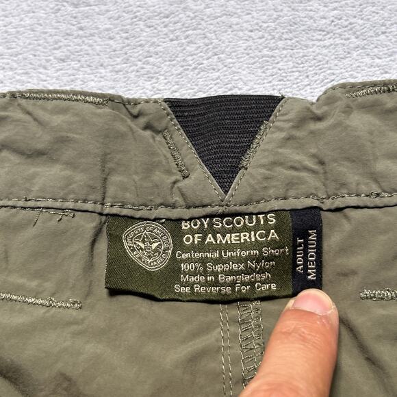 Y2k 2000s BSA Baggy Cargo Shorts Mens Medium 35x11 Boy Scouts America Surplus - Picture 5 of 16
